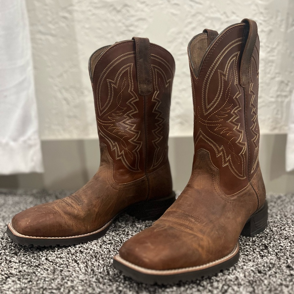 Ariat Hybrid Ranchwork Western boot EUC